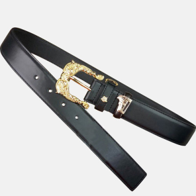 Versace 2019 Ladies Leather Belt - 베르사체 2019 여성용 레더 벨트 VERBT0017.Size(3.5cm).블랙