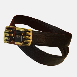 Hermes 2019 Mens Leather Belt - 에르메스 2019 남성용 레더 벨트 HERBT0069.Size(3.4cm),블랙