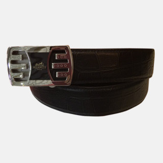 Hermes 2019 Mens Leather Belt - 에르메스 2019 남성용 레더 벨트 HERBT0070.Size(3.4cm),블랙