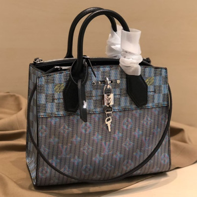 Louis Vuitton 2019 City Steamer Tote Shoulder Bag,22.5/26.5cm - 루이비통 2019 시티 스티머 토트 숄더백 M55459,LOUB1559,22.5/26.5cm,블루