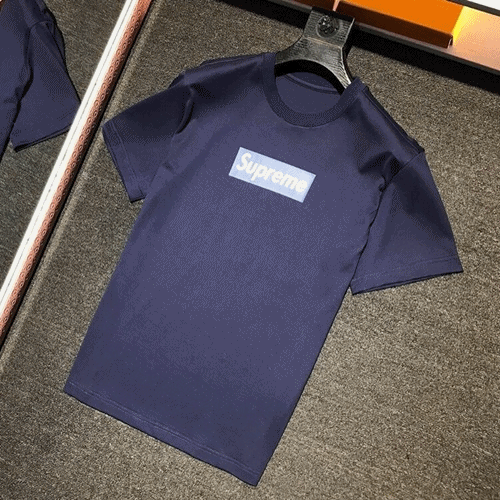 Supreme 2019 Mens Logo Cotton Short Sleeved Tshirt - 슈프림 남성 로고 코튼 반팔티 supts0008.Size(M-3XL).컬러(네이비,화이트)