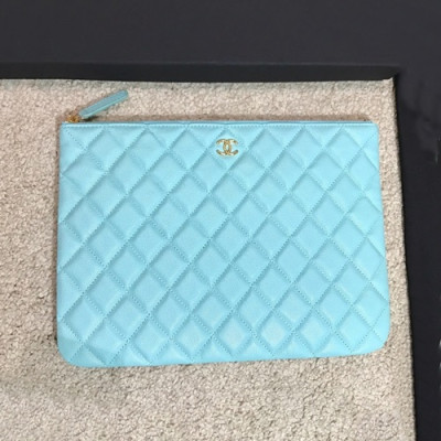 Chanel 2019 Women Clutch Bag,28/35CM - 샤넬 2019 여성용 클러치백,CHA1053,28/35CM,스카이블루
