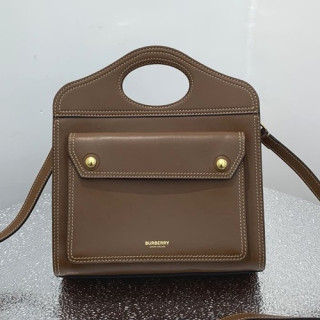 Burberry 2019 Leather Shoulder Bag, 26cm - 버버리 2019 여성용  레더 숄더백 ,BURB0363,26cm,브라운