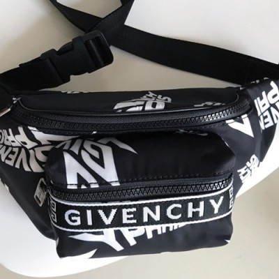 Givenchy  2019 Nylon Hip Sack Belt Bag,33cm - 지방시 2019 나일론 남여공용 힙색 벨트백 GVB0200,33cm,블랙