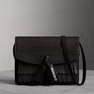 Burberry 2019 Tassel Shoulder Cross Bag, 25cm - 버버리 2019 여성용 태슬 숄더 크로스백,BURB0367,25cm,블랙