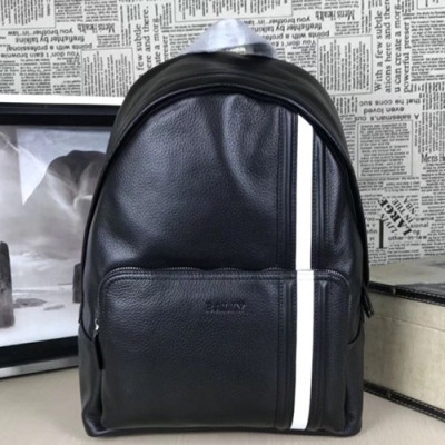 Bally 2019 Leather Back Pack,42cm  - 발리 2019 레더 남성용 백팩 BALB0090,42cm,블랙