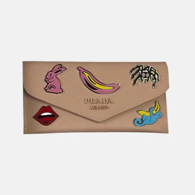 Prada 2019 Saffiano Ladies Wallet 1MF012 - 프라다 사피아노 여성용 장지갑,PRAW0138,18.7CM.베이지핑크