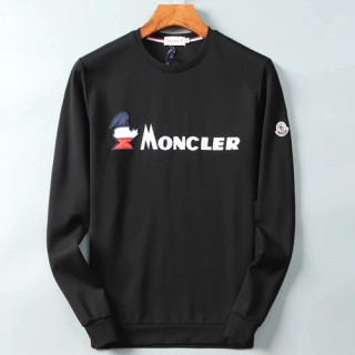 Mocler 2019 Mm/Wm Logo Wolf Cotton Hood Tee - 몽클레어 남자 로고 울프 코튼 후드티 MOCHT0021.Size(M-3XL).블랙/화이트/레드
