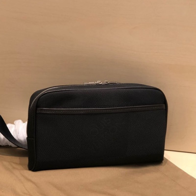 Louis Vuitton 2019 Damier Geant Canvas Hip Sack / Belt Bag,27cm - 루이비통 2019 다미에 제앙 캔버스 힙색 / 벨트백 M93619,LOUB1602,27cm,블랙