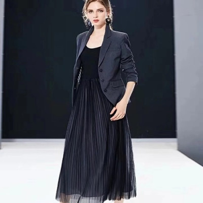 Dior 2019 Ladies Silk One-piece - 디올 2019 여성 실크 원피스 DIOOP0012.Size(s - xl),블랙