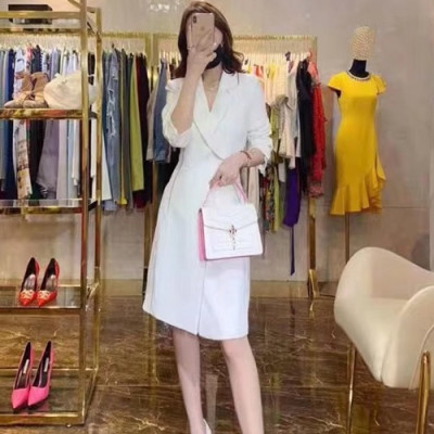 Chanel 2019 Ladies One-piece - 샤넬 2109 신상 여성 원피스 CHAOP0021.Size(s - xl).화이트
