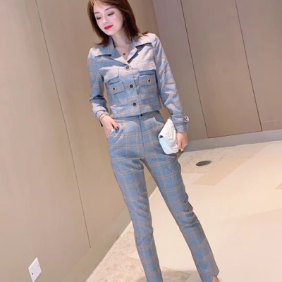 Burberry 2019 Womens Classic Suit Set - 버버리 2019 여성 클래식 슈트 세트 BURCT0138.Size(s - xl),블루