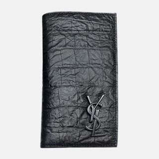 Saint Laurent 2019 Leather Wallet - 입생로랑 2019 남여공용 레더 장지갑 SLW0056.18cm,블랙