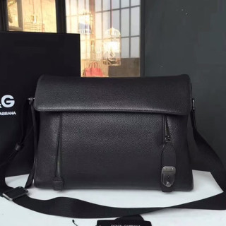 Dolce&Gabbana 2019 Leather Messenger Shoudler Bag ,34CM - 돌체 앤 가바나 2019 레더 남성용 메신저 숄더백 DGB0217,34cm,다크차콜