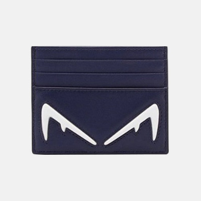 Fendi 2019 Leather Card Purse - 펜디 2019 남여공용 레더 카드 퍼스 FENW0089.Size(10.5cm).네이비