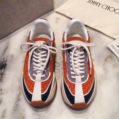 Jimmy Choo 2019  Mm/Wm Leather Running Shoes - 지미츄 2019 남여공용 레더 런닝 슈즈 JIMS0004.Size(225mm - 275mm).오렌지