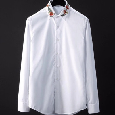 Gucci 2019 Mens Logo Slim Fit Cotton shirt - 구찌 2019 남성 로고 슬림핏 코튼 셔츠 GUCST0082.Size(M-3XL).화이트