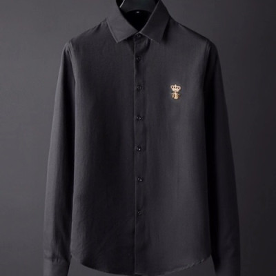 Dolce&Gabbana 2019 Mens Logo Slim Fit Cotton Tshirt - 돌체앤가바나 남성 로고 슬림핏 코튼 셔츠 DOLST0003.Size(M-3XL).컬러(블랙)