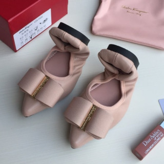 Salvatore Ferragamo 2019 Ladies Ballet Flat Shoes - 페라가모 2019 여성용 발렛 플랫 슈즈 FGMS0003.Size(225 - 255).핑크