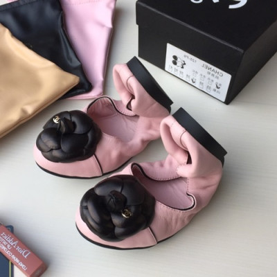 Chanel 2019 Ladies Ballet Flat Shoes - 샤넬 2019 여성용 발렛 플랫 슈즈 CHAS0081,Size(225 - 255).핑크