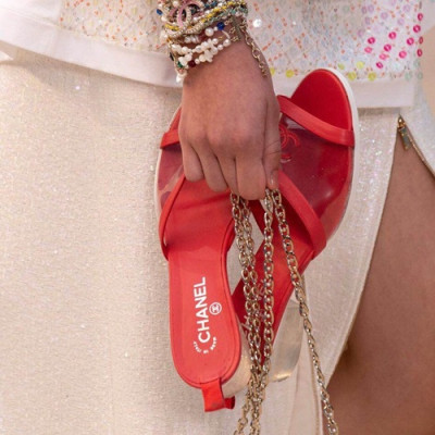 Chanel 2019 Ladies PVC Slipper - 샤넬 2019 여성용 PVC 슬리퍼 CHAS0088.Size(220 - 250).레드