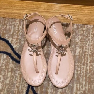 Chanel 2019 Ladies Leather Sandal - 샤넬 2019 여성용 레더 샌들 CHAS0111.Size(225 - 255).베이지