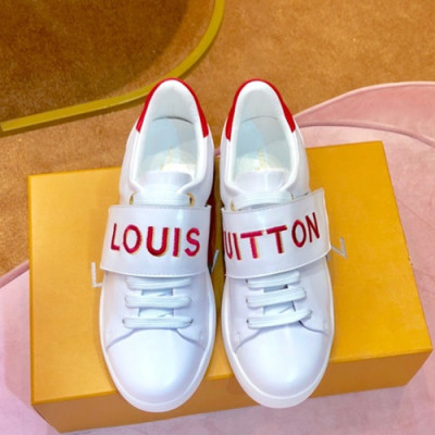 Louis Vuitton 2019 Ladies Leather Sneakers - 루이비통 2019 여성용 레더 스니커즈 LOUS0026.Size(225 - 250),화이트