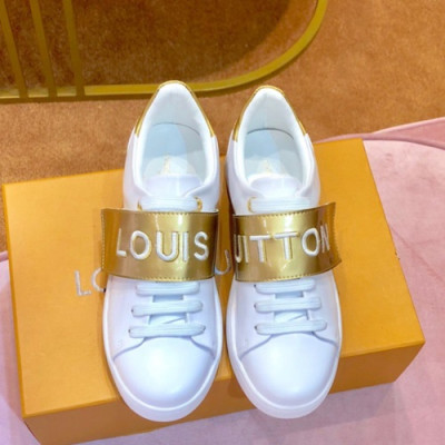 Louis Vuitton 2019 Ladies Leather Sneakers - 루이비통 2019 여성용 레더 스니커즈 LOUS0027.Size(225 - 250),화이트