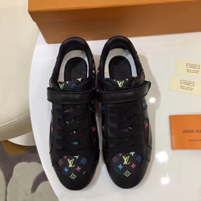 Louis Vuitton 2019 Ladies Leather Sneakers - 루이비통 2019 여성용 레더 스니커즈 LOUS0031.Size(225 - 250),블랙