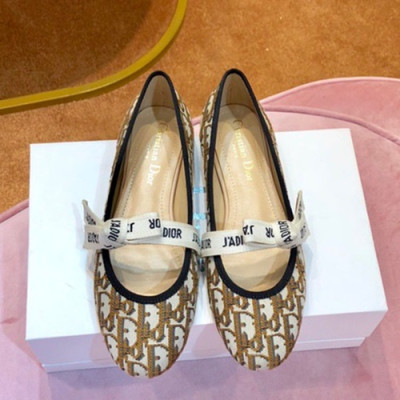 Christian Dior 2019 Ladies Oblique J'adior Ballet Shoes - 크리스챤 디올 2019 여성용 자디올 발렛 슈즈 DIOS0001.Size(225 - 250).카멜베이지