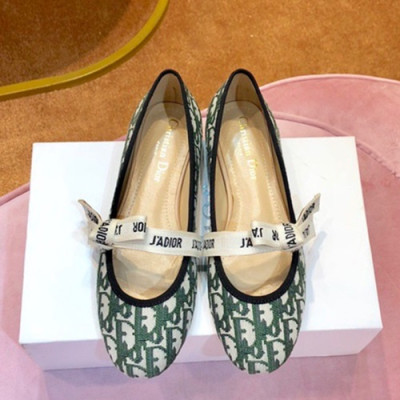 Christian Dior 2019 Ladies Oblique J'adior Ballet Shoes - 크리스챤 디올 2019 여성용 자디올 발렛 슈즈 DIOS0002.Size(225 - 250).그린