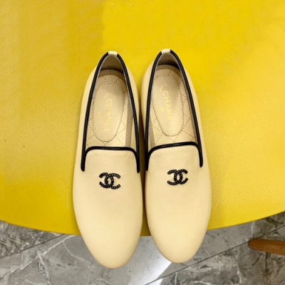 Chanel 2019 Ladies Leather Loafer - 샤넬 2019 여성용 레더 로퍼 CHAS0123.Size(225 - 250).베이지