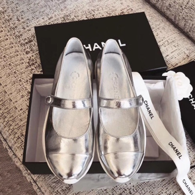 Chanel 2019 Ladies Ballet Shoes - 샤넬 2019 여성용 발렛 슈즈 CHAS0130,Size(225 - 250).실버