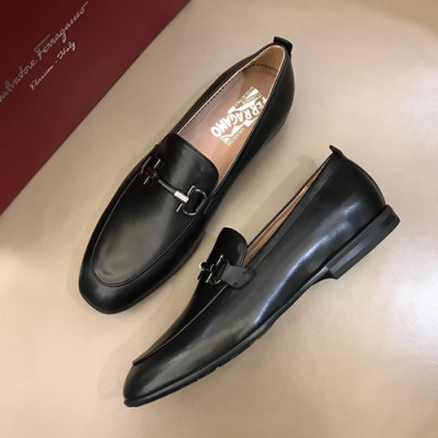 Ferragamo 2019 Mens Leather Loafer - 페라가모 2019 남성용 레더 로퍼 FGMS0012,Size(240 - 265).블랙