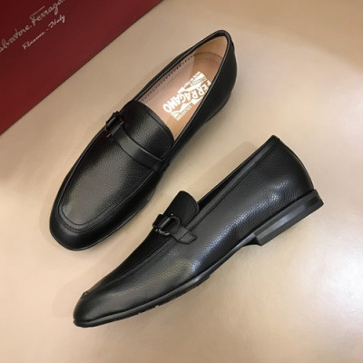 Ferragamo 2019 Mens Leather Loafer - 페라가모 2019 남성용 레더 로퍼 FGMS0013,Size(240 - 265).블랙