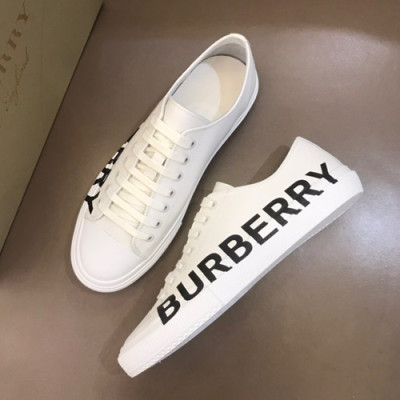 Burberry 2019 Mens Leather Sneakers - 버버리 2019 남성용 레더 스니커즈 BURS0002,Size(240 - 270).화이트