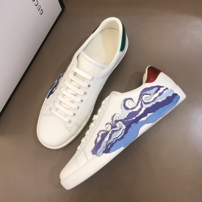 Gucci 2019 Mm/Wm Leather Sneakers - 구찌 2019 남여공용 레더 스니커즈 GUCS0127,Size(225 - 270).화이트