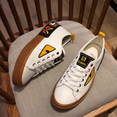Fendi 2019 Mens Leather Sneakers - 펜디 2019 남성용 레더 스니커즈 FENS0015,Size(240 - 270).화이트