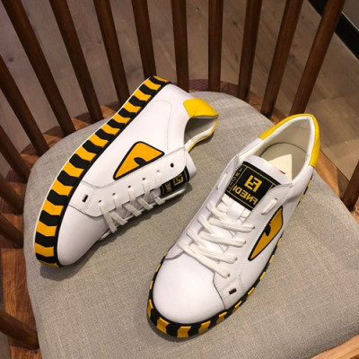 Fendi 2019 Mens Leather Sneakers - 펜디 2019 남성용 레더 스니커즈 FENS0017,Size(240 - 270).화이트