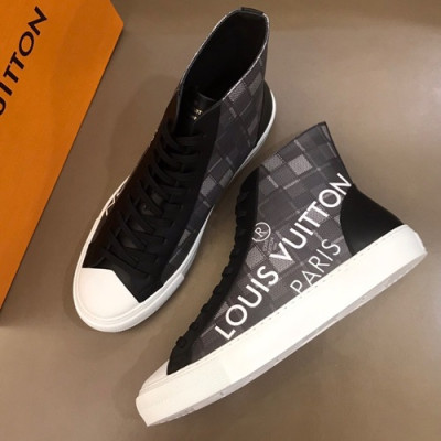 Louis vuitton 2019 Mens Leather Sneakers  - 루이비통 2019 남성용 레더 스니커즈 LOUS0116,Size(240 - 270).블랙