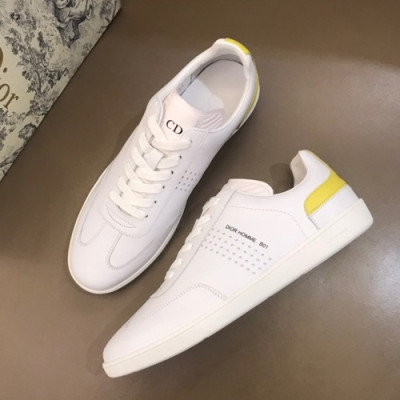 Dior Homme 2019 Mens Leather Sneakers  - 디올 옴므 2019 남성용 레더 스니커즈 DIOS0021,Size(240 - 270).화이트