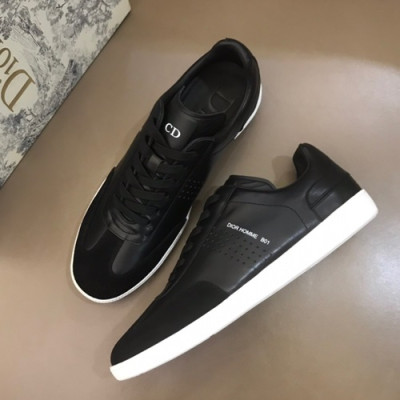 Dior Homme 2019 Mens Leather Sneakers  - 디올 옴므 2019 남성용 레더 스니커즈 DIOS0024,Size(240 - 270).블랙