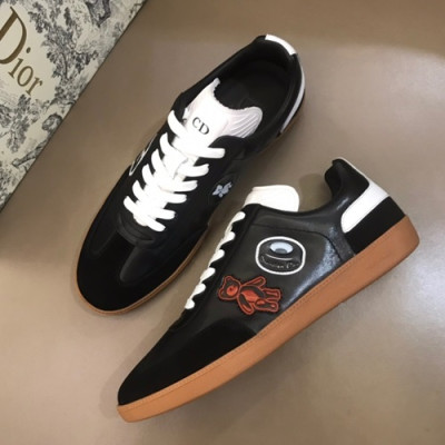 Dior Homme 2019 Mens Leather Sneakers  - 디올 옴므 2019 남성용 레더 스니커즈 DIOS0025,Size(240 - 270).블랙