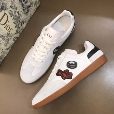 Dior Homme 2019 Mens Leather Sneakers  - 디올 옴므 2019 남성용 레더 스니커즈 DIOS0026,Size(240 - 270).화이트