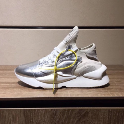 Y-3 2019 Mens Leather Sneakers - 요지야마모토 2019 남성용 레더 스니커즈 Y-3S0004,Size(240 - 270).화이트+실버