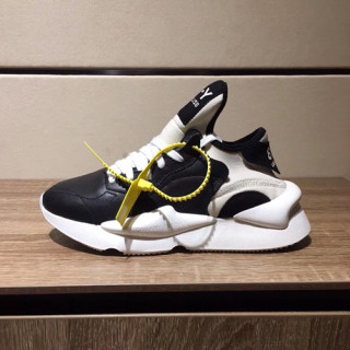 Y-3 2019 Mens Leather Sneakers - 요지야마모토 2019 남성용 레더 스니커즈 Y-3S0006,Size(240 - 270).블랙+화이트