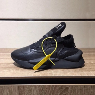 Y-3 2019 Mens Leather Sneakers - 요지야마모토 2019 남성용 레더 스니커즈 Y-3S0007,Size(240 - 270).블랙
