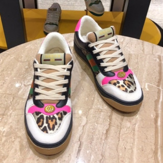 Gucci 2019 Mm/Wm Leather Sneakers - 구찌 2019 남여공용 레더 스니커즈 GUCS0151,Size(220 - 270).블랙+호피