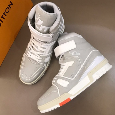 Louis vuitton 2019 Mens Leather Sneakers  - 루이비통 2019 남성용 레더 스니커즈 LOUS0129,Size(240 - 270).그레이