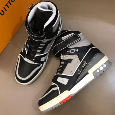 Louis vuitton 2019 Mens Leather Sneakers  - 루이비통 2019 남성용 레더 스니커즈 LOUS0130,Size(240 - 270).블랙